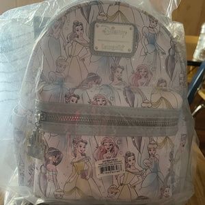 Loungefly Disney Princess Sketch Print Mini Backpack
